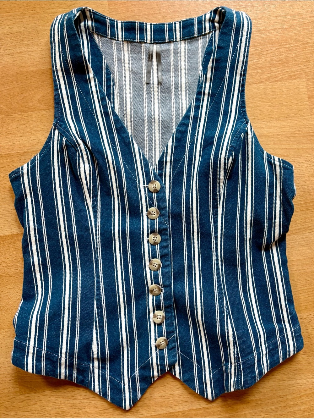 Anthropologie Halsey Slim Button-Front Vest